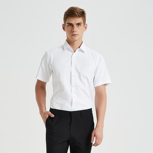 summer style short sleeve men dress shirt pocketless social regular fit solid plain male casual shirt easy care blue white1, White;black
summer style short sleeve men dress shirt pocketless social regular fit solid plain male casual shirt easy care blue white1, White;black