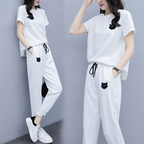 sports casual suit for women 2020 summer new beaded fashion loose korean style short sleeve beaded two-piece suit vosxt, Gray
sports casual suit for women 2020 summer new beaded fashion loose korean style short sleeve beaded two-piece suit vosxt, Gray