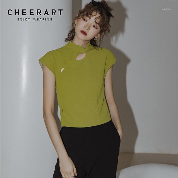cheerart vintage summer t shirt women yellow green tshirt cut out chinese style tee shirt short sleeve tee neon clothes1, White
cheerart vintage summer t shirt women yellow green tshirt cut out chinese style tee shirt short sleeve tee neon clothes1, White
