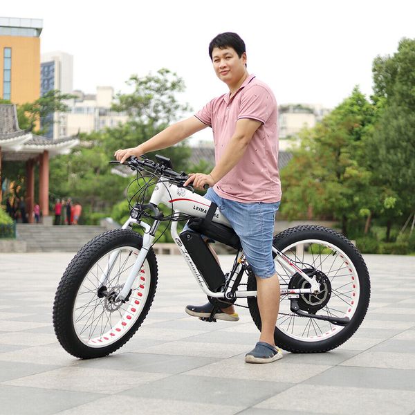 electric mountain bike 26 inch fat tire & 48v 13ah hailong battery 1000w motor, Silver;blue
electric mountain bike 26 inch fat tire & 48v 13ah hailong battery 1000w motor, Silver;blue