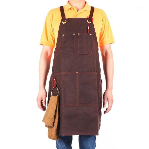 aprons waxed canvas apron for women men chef barista bartender bbq hairdresser woodworking carpenter with pockets delant1
aprons waxed canvas apron for women men chef barista bartender bbq hairdresser woodworking carpenter with pockets delant1
