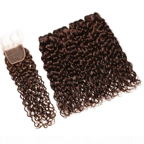 chocolate brown brazilian human hair wet and wavy 4bundles with 4x4 lace closure #4 dark brown water wave human hair weaves with closure, Black;brown
chocolate brown brazilian human hair wet and wavy 4bundles with 4x4 lace closure #4 dark brown water wave human hair weaves with closure, Black;brown