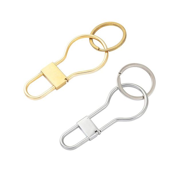 stainless steel keychain men's simple gourd-shaped key ring pendant decoration trendy portable accessories, Silver
stainless steel keychain men's simple gourd-shaped key ring pendant decoration trendy portable accessories, Silver