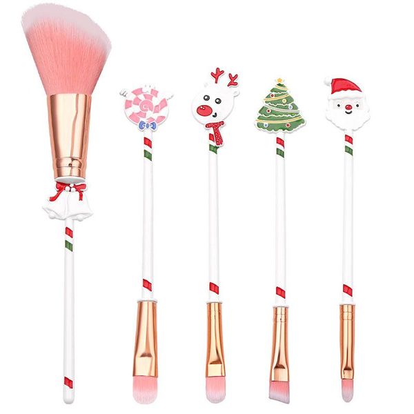 party favor 5pcs christmas makeup brushes set year santa tree blush face eye cosmetic tool girls gift
party favor 5pcs christmas makeup brushes set year santa tree blush face eye cosmetic tool girls gift