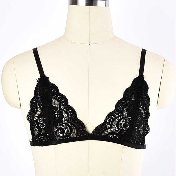 body women bralette black lace harness intimates brassiere lingerie thin perspective underwear hollow bra, Black;white
body women bralette black lace harness intimates brassiere lingerie thin perspective underwear hollow bra, Black;white