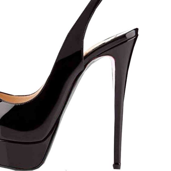 red bottom women high heels peep toes luxurys designer shoes genuine leather pumps lady wedding sandals 2cm platforms 14cm heel, Black
red bottom women high heels peep toes luxurys designer shoes genuine leather pumps lady wedding sandals 2cm platforms 14cm heel, Black