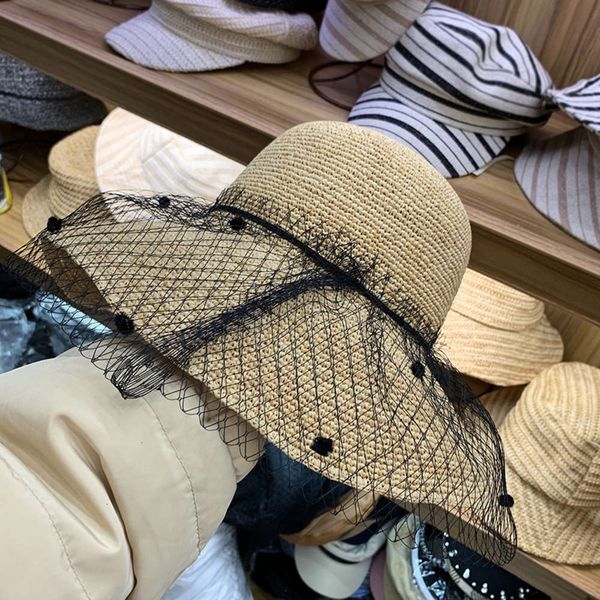 in new lafite straw spring, detachable mesh sunshade hat, women's summer vacation beach hat tide, Blue;gray
in new lafite straw spring, detachable mesh sunshade hat, women's summer vacation beach hat tide, Blue;gray