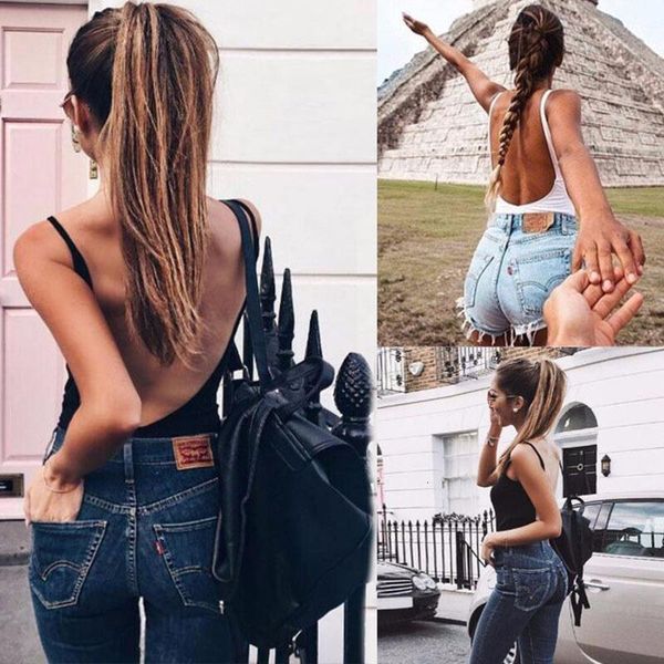 women backless sleeveless tank club jumpsuit summer beach solid bodysuit playsuit clothing fs99 drop shipping, Black;white
women backless sleeveless tank club jumpsuit summer beach solid bodysuit playsuit clothing fs99 drop shipping, Black;white