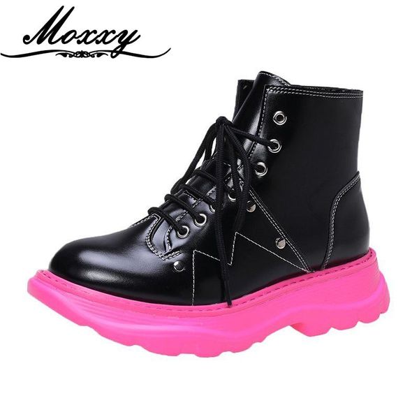 moxxy 2020 autumn motorcycle boots women casual leather platform boots fashion lace up gothic ankle shoes woman booties, Black
moxxy 2020 autumn motorcycle boots women casual leather platform boots fashion lace up gothic ankle shoes woman booties, Black