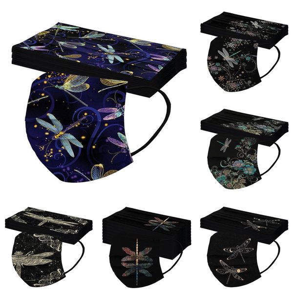 fashion disposable black dragonfly print mask men women prevention of influenza filtration efficiency dustproof face mouth masks
fashion disposable black dragonfly print mask men women prevention of influenza filtration efficiency dustproof face mouth masks