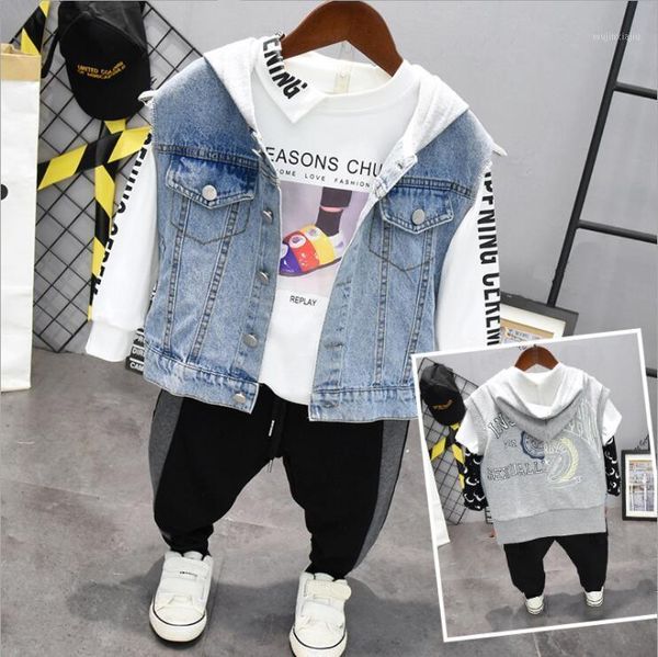 clothing sets spring baby kids denim vest, t-shirt and pants boy fashion lovely outfits 2-7t boys se1, White
clothing sets spring baby kids denim vest, t-shirt and pants boy fashion lovely outfits 2-7t boys se1, White