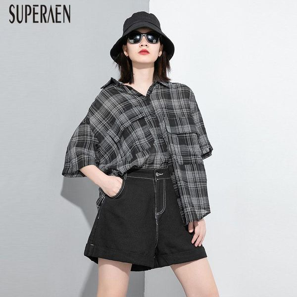 superaen europe 2020 summer new plaid shirts women wild casual fashion cotton linen ladeis blouses and pluz size shirts1, White
superaen europe 2020 summer new plaid shirts women wild casual fashion cotton linen ladeis blouses and pluz size shirts1, White
