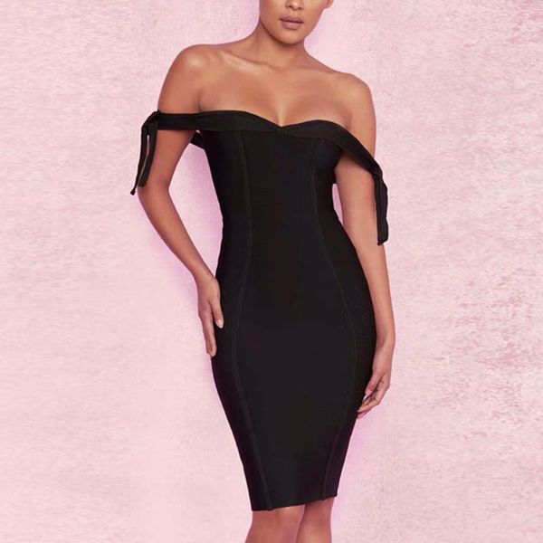 party dresses 2021 women autumn fashion bandage dress gray strapless vestidos off shoulder knee-length celebrity evening, White;black
party dresses 2021 women autumn fashion bandage dress gray strapless vestidos off shoulder knee-length celebrity evening, White;black