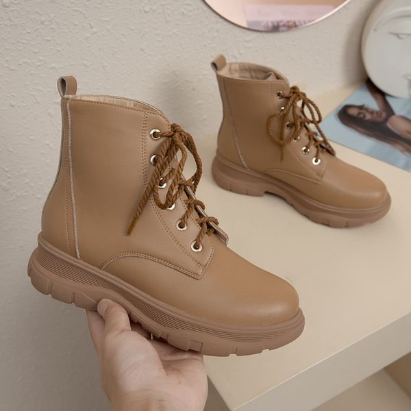 2021 new ankle pu leather lace up women shoes autumn winter round toe wedge heel casual short boots big size 34-43 39jp, Black
2021 new ankle pu leather lace up women shoes autumn winter round toe wedge heel casual short boots big size 34-43 39jp, Black