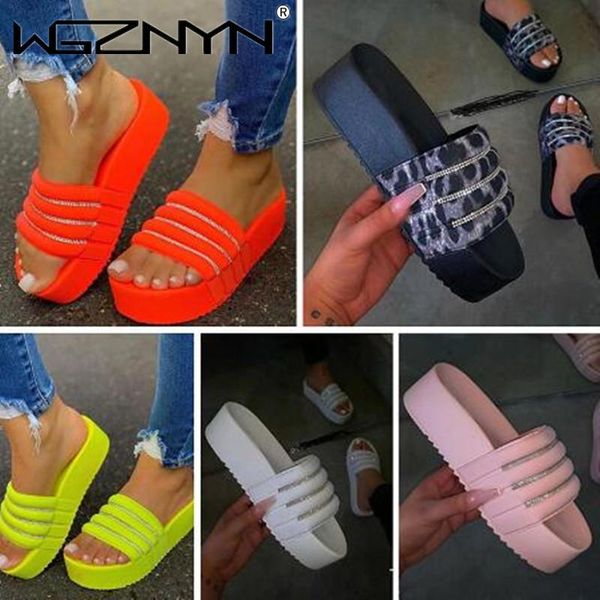 slippers 2021 summer women rhinestone platform wedge sandals beach calzado mujer women's fashion casual loafer, Black
slippers 2021 summer women rhinestone platform wedge sandals beach calzado mujer women's fashion casual loafer, Black