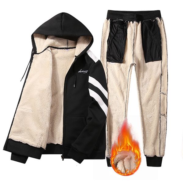 2021 new winter men sweat suits fleece sportwear suit jacket+pants warm mens sport tracksuit set casual hoodie thick slim fit sets 13qv, Black
2021 new winter men sweat suits fleece sportwear suit jacket+pants warm mens sport tracksuit set casual hoodie thick slim fit sets 13qv, Black