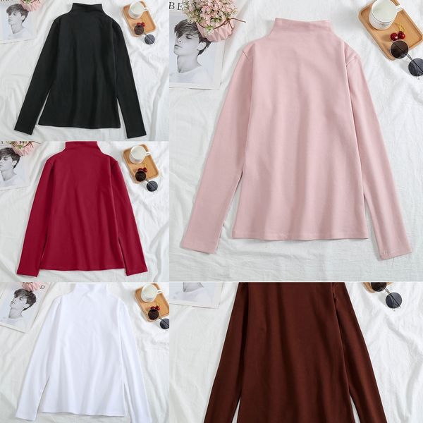 длинные пальто t- топ рукав футболки база рубашка женские сплошной цвет 2020 весной новый корейский стиль полу высокий воротник корейский то, White
длинные пальто t- топ рукав футболки база рубашка женские сплошной цвет 2020 весной новый корейский стиль полу высокий воротник корейский то, White