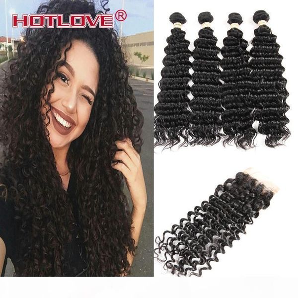 ove mongolian virgin hair deep wave 4 bundles with lace closure with baby hair unprocessed virgin deep curly wave hair weft with closure, Black;brown
ove mongolian virgin hair deep wave 4 bundles with lace closure with baby hair unprocessed virgin deep curly wave hair weft with closure, Black;brown