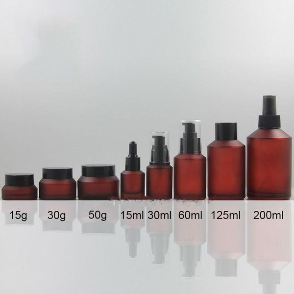 cream jar 15g 30g red frosted glass bottle 30ml thickened dropper bottle 15ml spray 200ml emulsion lotion pump vial 60ml
cream jar 15g 30g red frosted glass bottle 30ml thickened dropper bottle 15ml spray 200ml emulsion lotion pump vial 60ml