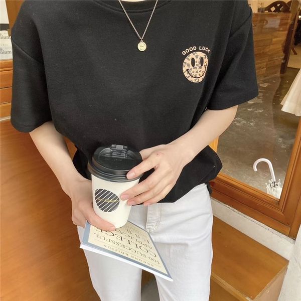 h7ftg s1852 spring 2020 sleeve style frosted thickened underpants underpantst-shirt underpantsshort new t-shirt women's korean east gat, White 
h7ftg s1852 spring 2020 sleeve style frosted thickened underpants underpantst-shirt underpantsshort new t-shirt women's korean east gat, White