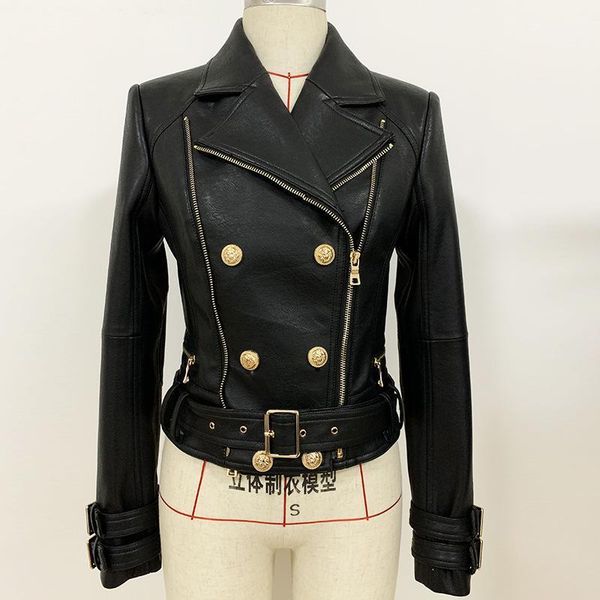 faux pu leather coat short jacket moter jacket biker outwear suit 2020 fashion uniform with gold button with zipper1, Black
faux pu leather coat short jacket moter jacket biker outwear suit 2020 fashion uniform with gold button with zipper1, Black