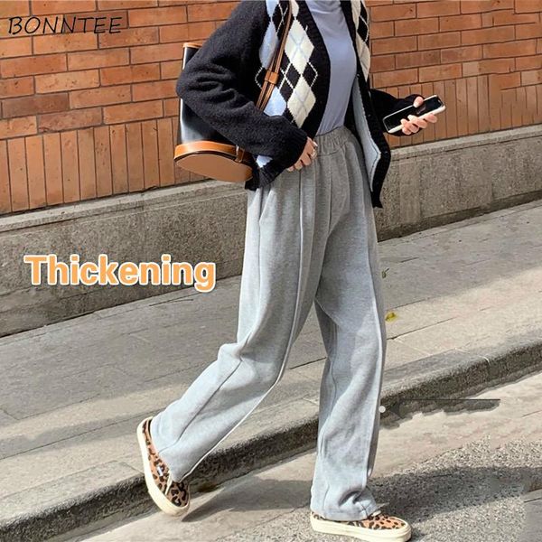 pants women fall thick chic simple retro korean fashion high waist all-match teens trouser popular daily college girls clothing, Black;white
pants women fall thick chic simple retro korean fashion high waist all-match teens trouser popular daily college girls clothing, Black;white
