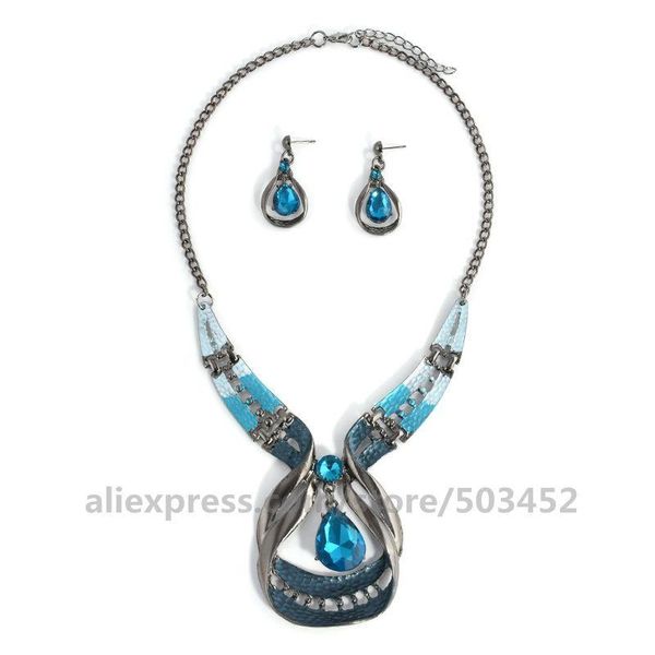 chokers 100pcs/lot water droplets set necklace women fashion hyperbole stayle accesorios mujer factory price colgantes moda, Golden;silver
chokers 100pcs/lot water droplets set necklace women fashion hyperbole stayle accesorios mujer factory price colgantes moda, Golden;silver
