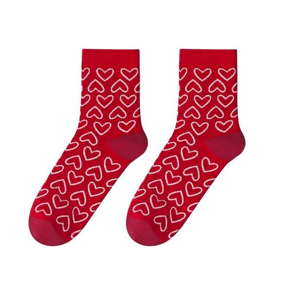 men's socks original design unique red happy heart pattern soft cotton spring autumn woman man detail exquisite fashion ins crew, Black
men's socks original design unique red happy heart pattern soft cotton spring autumn woman man detail exquisite fashion ins crew, Black