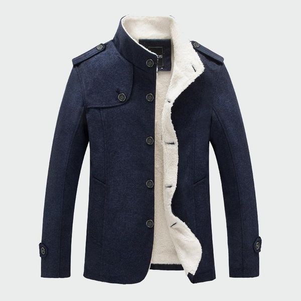 men's wool & blends nice men's brand clothing winter men coat fashion fleece lined thick warm woolen coats autumn overcoat male bl, Black
men's wool & blends nice men's brand clothing winter men coat fashion fleece lined thick warm woolen coats autumn overcoat male bl, Black