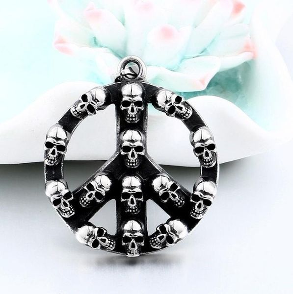 punk rock hip hop stainless steel peace sign biker skull necklace pendant choker for men women jewelry bbyjpk bdehome, Bronze;silver
punk rock hip hop stainless steel peace sign biker skull necklace pendant choker for men women jewelry bbyjpk bdehome, Bronze;silver