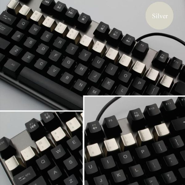oem profil silver color mechanical keyboard 37 key metal key caps for cherry mx switch keyboard zinc alloy keycaps
oem profil silver color mechanical keyboard 37 key metal key caps for cherry mx switch keyboard zinc alloy keycaps