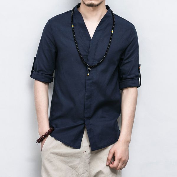 japanese men's cotton-linen 4 colors blouse 2020 spring autumn new oversize loose business casual shirt for men camisa masculina 1022, White;black
japanese men's cotton-linen 4 colors blouse 2020 spring autumn new oversize loose business casual shirt for men camisa masculina 1022, White;black