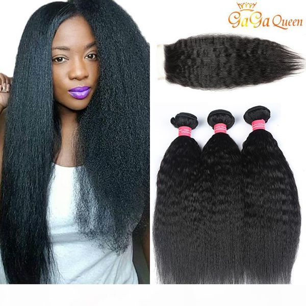 peruvian kinky straight human hair weaves with closure natural color coarse yaki human virgin hair extensions with lace closure, Black;brown
peruvian kinky straight human hair weaves with closure natural color coarse yaki human virgin hair extensions with lace closure, Black;brown