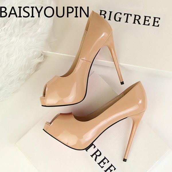 european american fashion women simple ultra high heel platform shoes patent leather thin nightshop fish mouth single shoe1, Black
european american fashion women simple ultra high heel platform shoes patent leather thin nightshop fish mouth single shoe1, Black