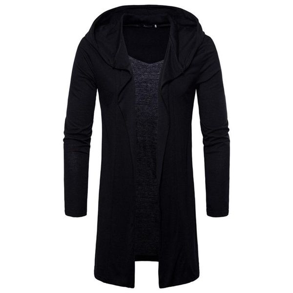 2021 spring autumn men's jacket hooded cardigan / male solid color simple long cloak thin wild trench coat, Tan;black
2021 spring autumn men's jacket hooded cardigan / male solid color simple long cloak thin wild trench coat, Tan;black