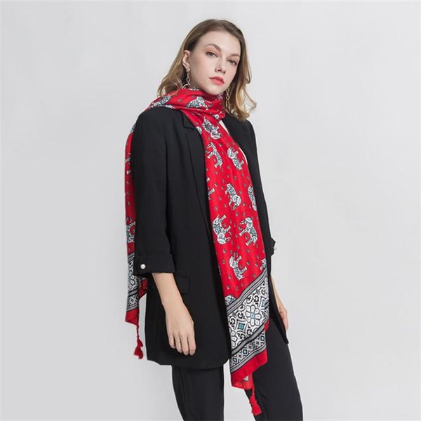 2020 new ethnic elephant design versatile multi-functional cotton and hemp tassel scarf, Blue;gray
2020 new ethnic elephant design versatile multi-functional cotton and hemp tassel scarf, Blue;gray