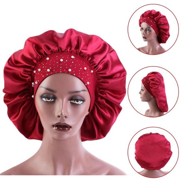 newly women's satin rhinestone sleeping hat night sleep cap hair care salon makeup headband muslim hijab head cover bonnet hat, Blue;gray
newly women's satin rhinestone sleeping hat night sleep cap hair care salon makeup headband muslim hijab head cover bonnet hat, Blue;gray