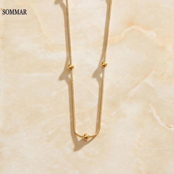 sommar gold color stainless steel length 42cm extender 5cm adjudt necklaces chain circular maxi charming jewelry accessories, Silver
sommar gold color stainless steel length 42cm extender 5cm adjudt necklaces chain circular maxi charming jewelry accessories, Silver