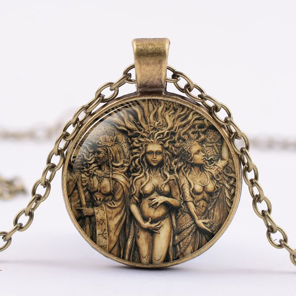 retro triple moon goddess necklace wicca pentagram tree of life glass long chain necklace magic amulet protection jewelry, Silver
retro triple moon goddess necklace wicca pentagram tree of life glass long chain necklace magic amulet protection jewelry, Silver