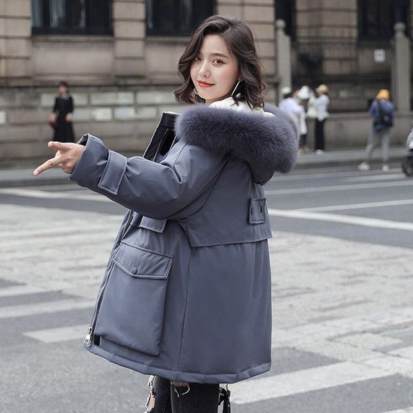 luxury womens down coats with fur hood miegofce 2020 winter outwear casual warm brands jackets plus size grey long loose, Black
luxury womens down coats with fur hood miegofce 2020 winter outwear casual warm brands jackets plus size grey long loose, Black