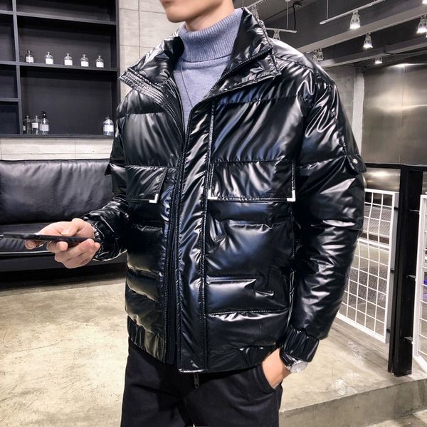 2020 thick fashion male warm jacket men coat winter white duck down jackets short hooded outwear, Black
2020 thick fashion male warm jacket men coat winter white duck down jackets short hooded outwear, Black