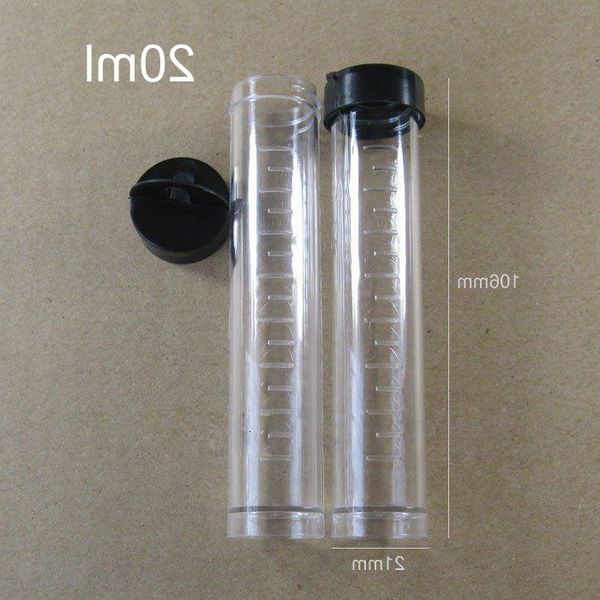 20ml clear pastic test tube bottle with cap, 21mm*106mm pp jewelry nail art beads storage container - 50pcs/lot
20ml clear pastic test tube bottle with cap, 21mm*106mm pp jewelry nail art beads storage container - 50pcs/lot