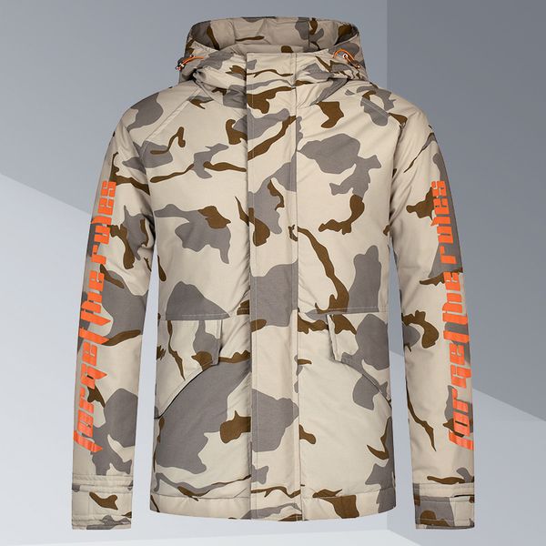 super value zipper hooded men's winter 90% white camouflage down jacket fashion 570, Black;brown
super value zipper hooded men's winter 90% white camouflage down jacket fashion 570, Black;brown