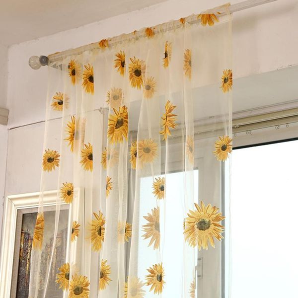 curtain & drapes 1pc pastoral style sunflower printed tulle curtains for living room bedroom window screening voile home decoration
curtain & drapes 1pc pastoral style sunflower printed tulle curtains for living room bedroom window screening voile home decoration