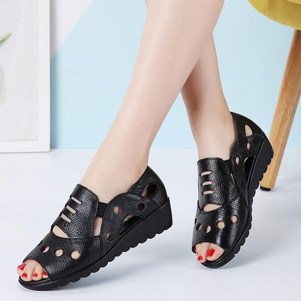 2020 summer gladiator rome casual sandals women shoes sandalia feminina genuine leather wedge heel comfort sandals, Black
2020 summer gladiator rome casual sandals women shoes sandalia feminina genuine leather wedge heel comfort sandals, Black