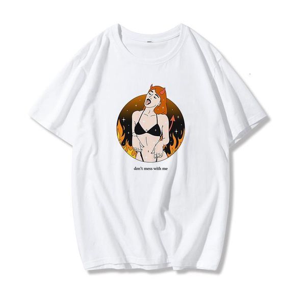2020the angels protect me the demons respect me t-shirt printed chic harajuku retro women's fashion t-shirt, White
2020the angels protect me the demons respect me t-shirt printed chic harajuku retro women's fashion t-shirt, White