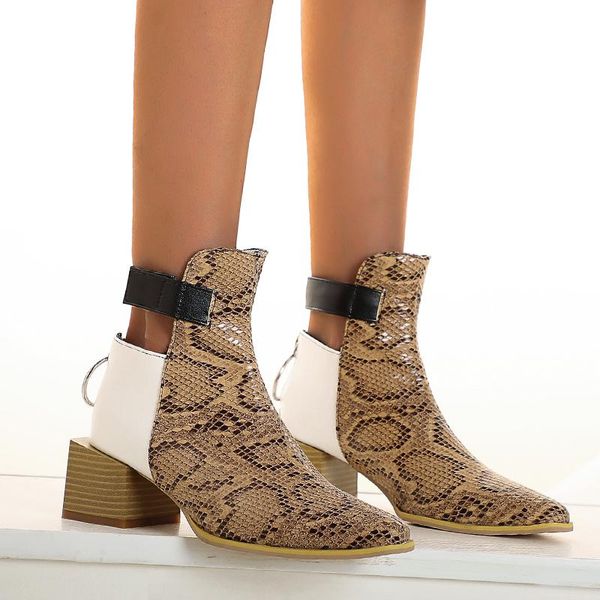 boots women autumn ankle woman pu leather zipper thick heel ladies shoes leopard pointed toe women's fashion 2021, Black
boots women autumn ankle woman pu leather zipper thick heel ladies shoes leopard pointed toe women's fashion 2021, Black