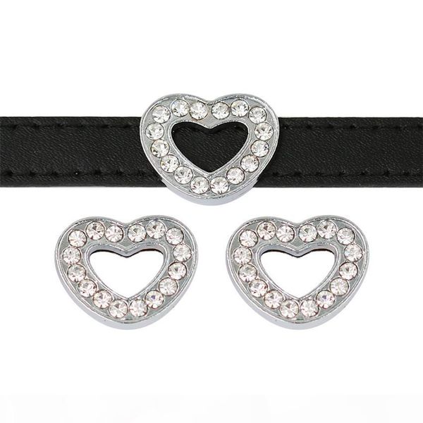 10mm bling bling full rhinestone heart slide charms fit 10mm wristband braceletpet collar diy slide charms jewelry making sl542, Silver
10mm bling bling full rhinestone heart slide charms fit 10mm wristband braceletpet collar diy slide charms jewelry making sl542, Silver