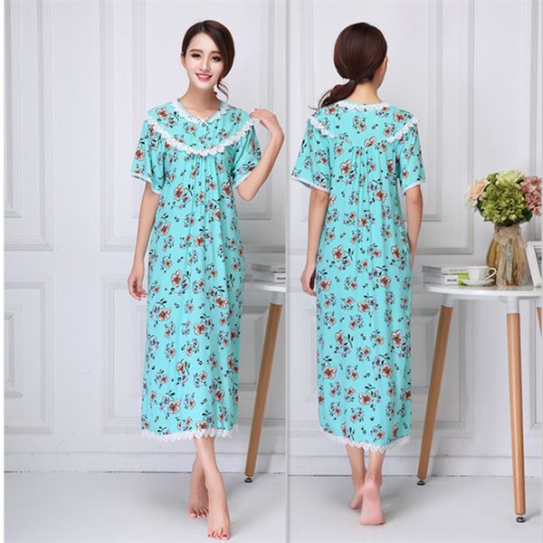 short sleeve female sleepwear casual o-neck nightwear summer sleep dress printed nightgown long night shirt cotton nightdress, Black;red
short sleeve female sleepwear casual o-neck nightwear summer sleep dress printed nightgown long night shirt cotton nightdress, Black;red