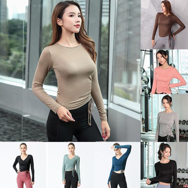 2021 long-sleeved yyoga wear women's nude feeling skin-friendly elasticity self-cultivation fitness quick-drying slimming sports tight, White;red
2021 long-sleeved yyoga wear women's nude feeling skin-friendly elasticity self-cultivation fitness quick-drying slimming sports tight, White;red